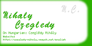 mihaly czegledy business card