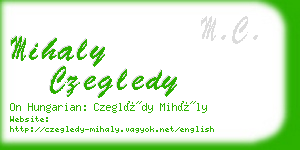 mihaly czegledy business card